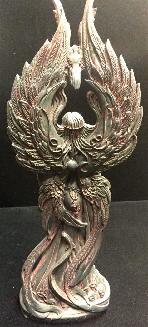 Celtic mythology connects cat to the goddess ceridwen, who embodies wisdom and enchantment, and gave birth to the wondrous bard taliesin. MORRIGAN: Celtic War Goddess - Black/Red Resin | Celtic ...