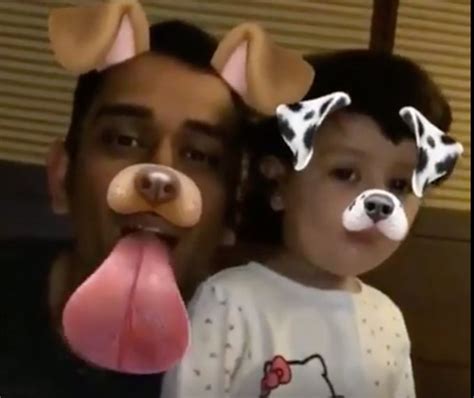 this snapchat video of ms dhoni and his daughter ziva is adorable missmalini