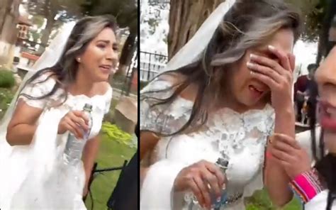 Novia descubre a su prometido siendo infiel el día de su boda VIDEO