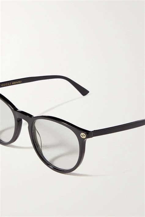 gucci eyewear gg round frame acetate optical glasses net a porter