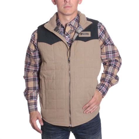 Cinch Mens Quilted Vest With Fabric Lining