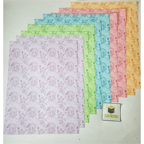 Fancy Paper Motifs Colored Paper W Design Sold Per 10s Assorted