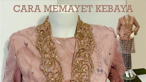 Cara Pasang Payet Kebaya