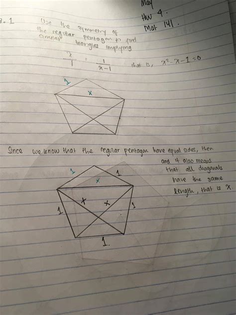 Solved Use The Symmetry Of The Regular Pentagon To 9to5science