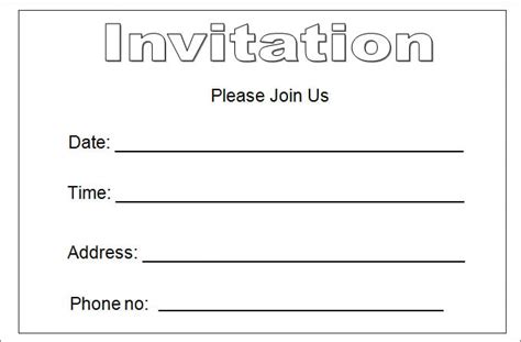 Free Blank Invitation Form Hot Sex Picture