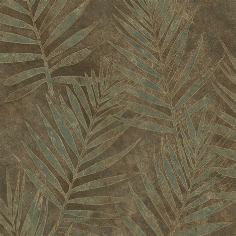 Brewster Grand Palms Beige Leaves Wallpaper Arb67531 The Home Depot