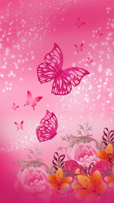 Lock Screen Butterfly Wallpaper Pink Aesthetic Butterfly - Download
