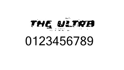 The Ultra Font