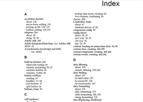 Index —an alphabetical listing of people, places, events, and subjects cited along with page numbers. How to make an index for a book dobraemerytura.org