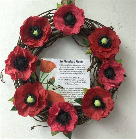 Wandkleden En Tapijten Large Silk Poppy Wreath Remembrance Sunday