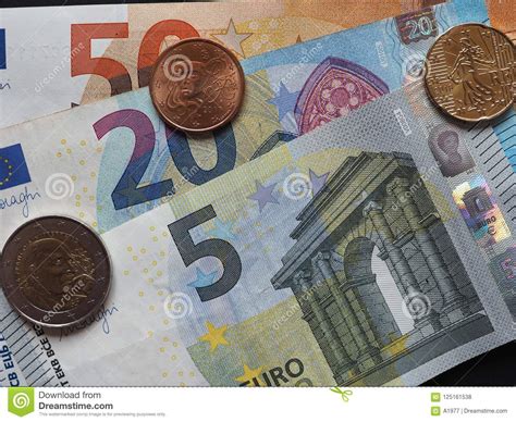 Euro Notes And Coins European Union Stock Photo Image Of Save Spend