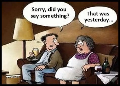 That Was Yesterday Funny Old People Senior Humor Funny Cartoons