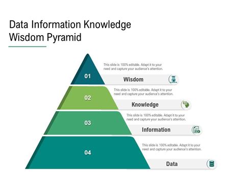 Data Information Knowledge Wisdom Pyramid Presentation Graphics
