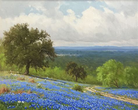 Porfirio Salinas Bluebonnet 1381 Texas Art Vintage Texas