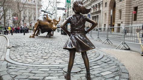 Fearless Girl Statue Has Been Moved From Its Spot Opposite The Wall