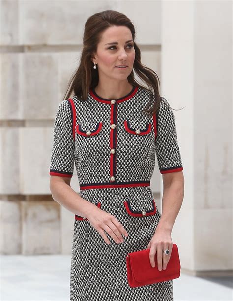 Kate Middleton Gucci Tweed Dress Popsugar Fashion