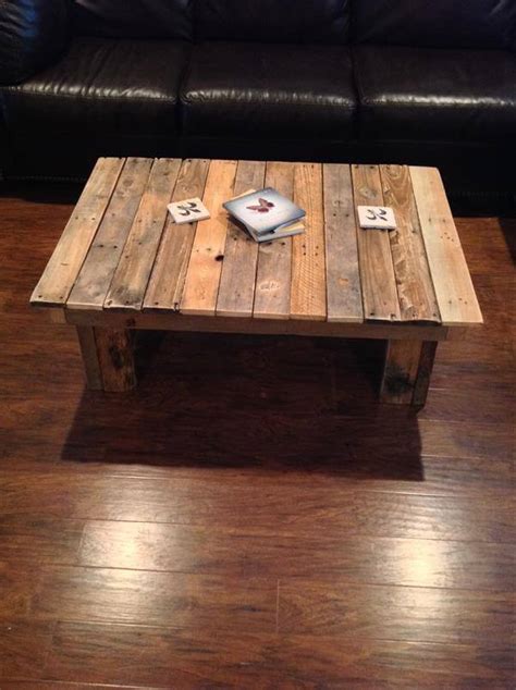 Easy and affordable pallet coffee table remove and replace shares an easy diy for a pallet coffee table that is made on a budget. DIY Simple Wood Pallet Coffee Table | 101 Pallets