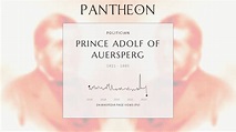 Prince Adolf of Auersperg Biography - Austrian politician (1821–1885 ...