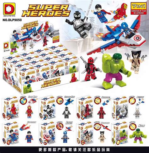 Duo Le Pin Dlp9050 Various Marvel And Dc Minifigs Initially Previewed