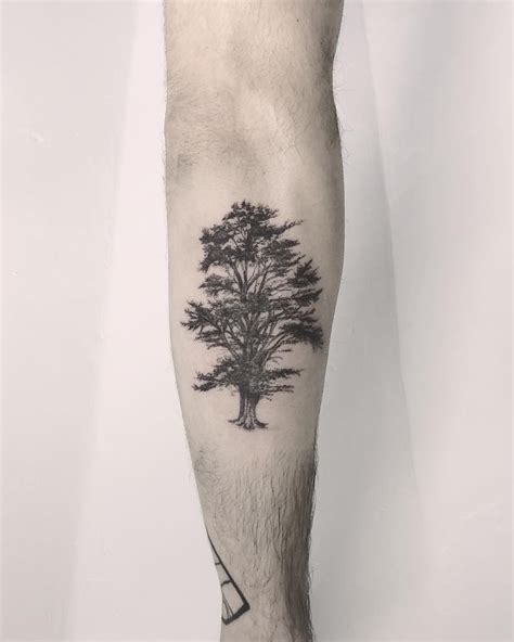Lebanese Cedar Tree Tattoo By Annelie Fransson Body Art Tattoos Cool