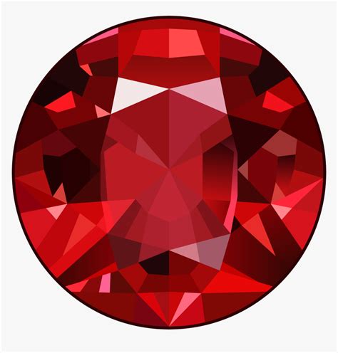 Gemstone Vector Red Jewel Gem Transparent Background Hd Png Download