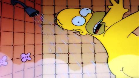 Homer Simpson Enjoying The Shower Youtube