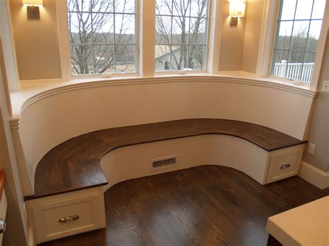Angled Back And Curved Built In Banquette Built By Nathan Dishington
