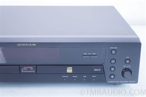 Sony Rcd W1 Dual Disc Cd Recorder Dual Deck Player The Music Room
