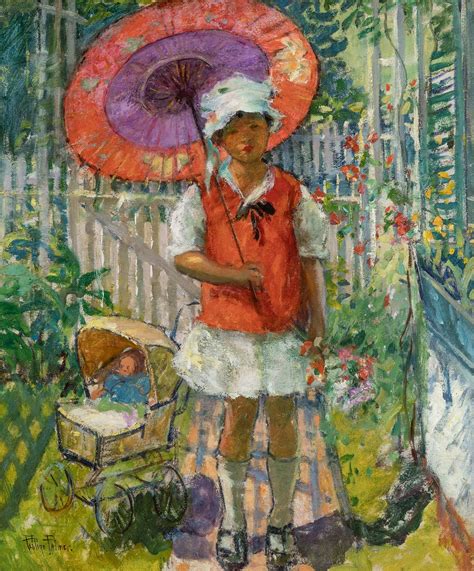 Lot Pauline Lennards Palmer American 1867 1938 The Red Parasol