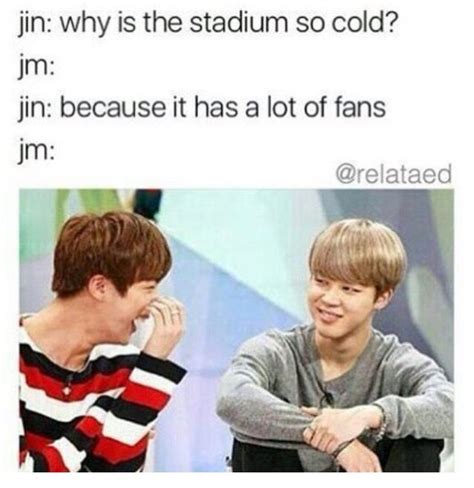 Rock paper scissors bts memes hilarious just a game get to know me behind the scenes lol. The 100+ best Jin's dad jokes images on Pinterest | Bts ...