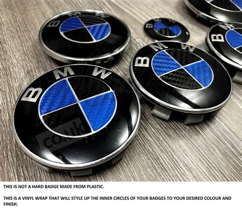 Black bmw m40i trunk badge. BLACK & BLUE CARBON FIBER Badge Overlay WRAP FOR BMW HOOD ...