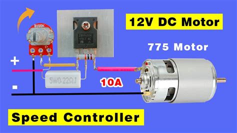 How To Make Simple Dc Motor Speed Controller Circuit Diy V Motor