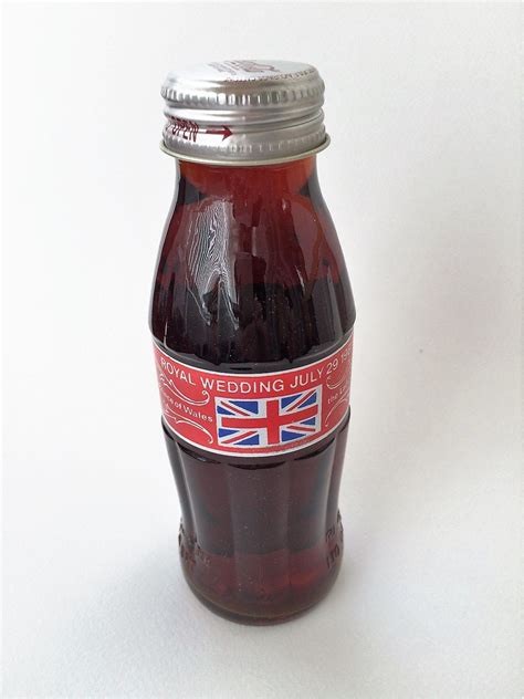1981 The Royal Wedding Coca Cola Bottle ~ The Royal Weddings