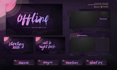 Twitch Packages For Streamers Overlays Scenes More On Behance