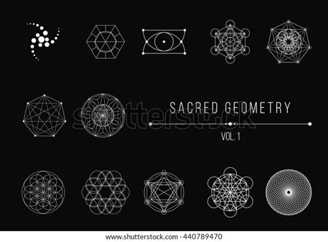 Sacred Geometry Bundle Vector Illustration Stock Vector Royalty Free
