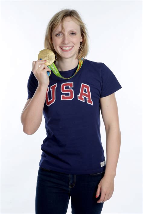 She cheers for the usa to slay all day read more here Katie Ledecky Photos Photos - Around the Games - Olympics: Day 8 - Zimbio