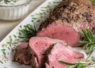 Then, put the meat along with onions, garlic and bay leaves in a roaster pan. Beef Tenderloin with Horseradish Sauce - Paula Deen ...