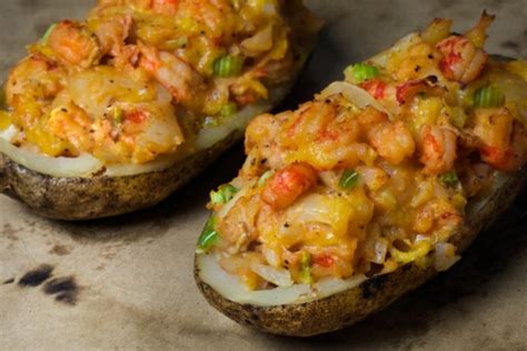 Cajun Shrimp Stuffed Baked Potato Keeprecipes Your Universal Recipe Box