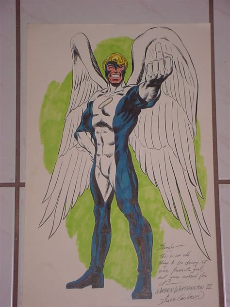 Dave Cockrum Angel Color Pin Up In Gary Harts Dave Cockrum Comic Art