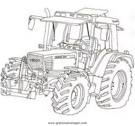 Fendt Traktor Gratis Malvorlage In Baumaschinen Transportmittel Ausmalen