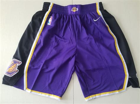 Mens Los Angeles Lakers Nike Icon Swingman Basketball Shorts Purple