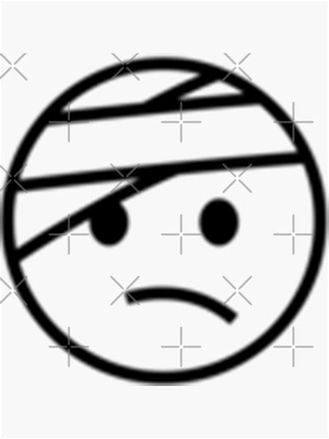 Face With Head Bandage Emoji Noto Emoji Edition Sticker By