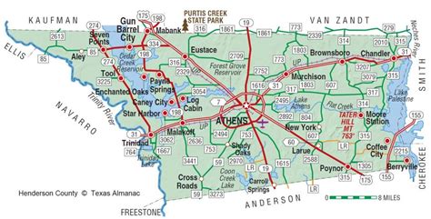 Henderson County Texas Map Business Ideas 2013 Van