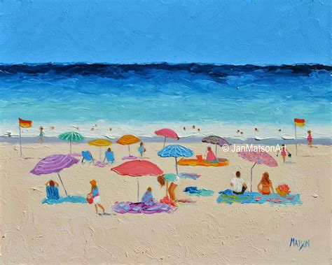 Jan Matson Art Beach Painting Long Hot Summer Sold