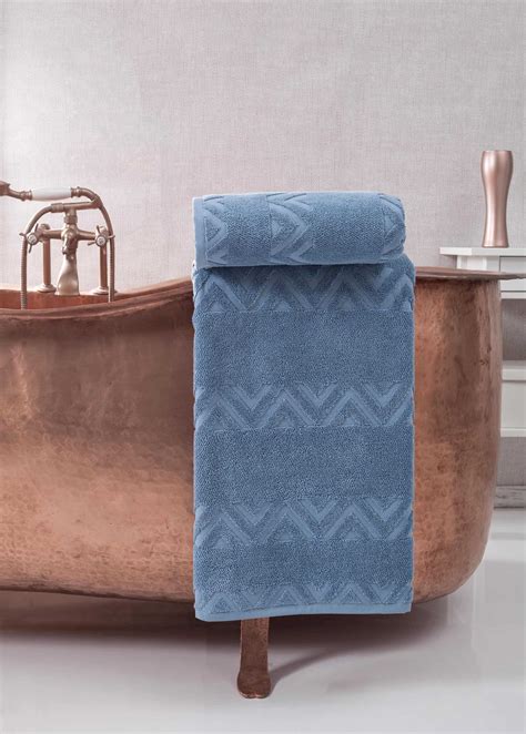 Sovrano Collection Turkish Cotton Luxury Bath Towels Set Of Ozan
