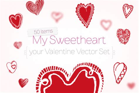 My Sweetheart Valentine Vector Set ~ Graphics On Creative Market