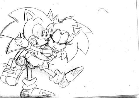 Sonic And Amy Jump Hug By Classicsonicsatam On Deviantart