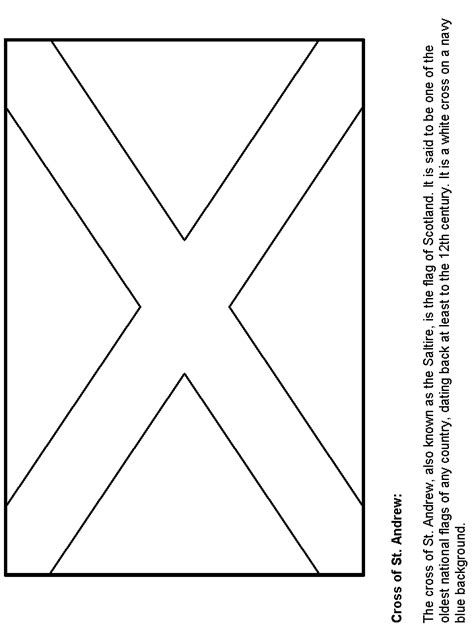 flag scotland coloring pages coloring book