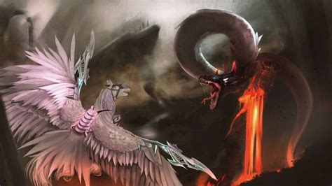 Artstation Dragon Vs Pegasus