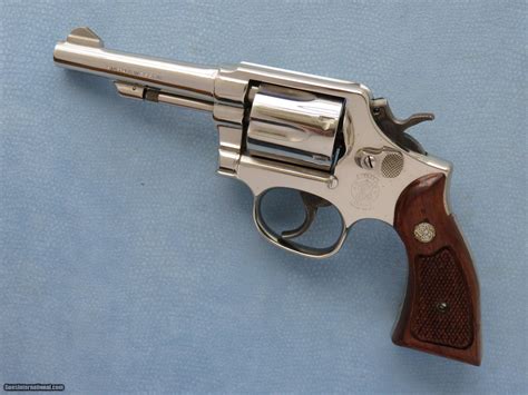 Smith And Wesson Model 10 Cal 38 Special Nickel Finished Sold